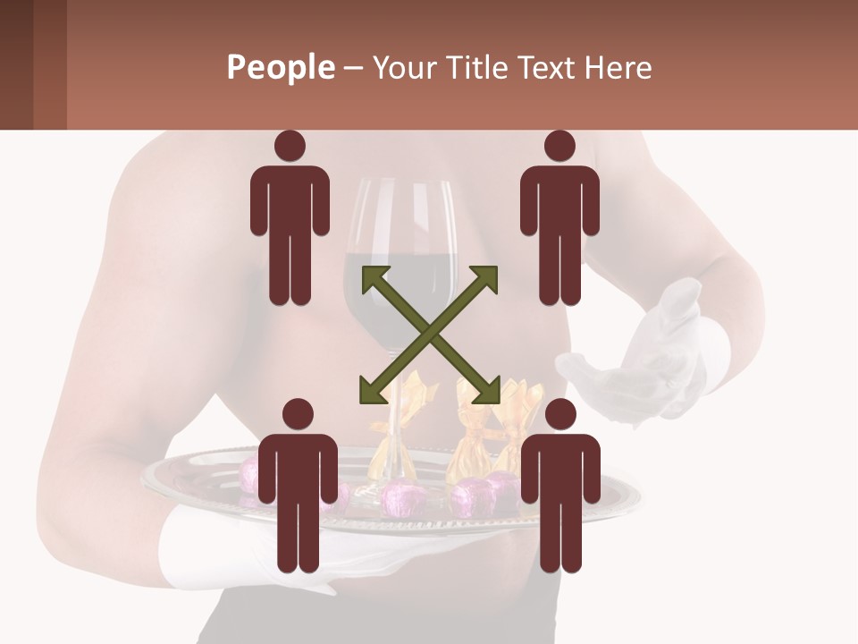 Man Waiter Beautiful PowerPoint Template