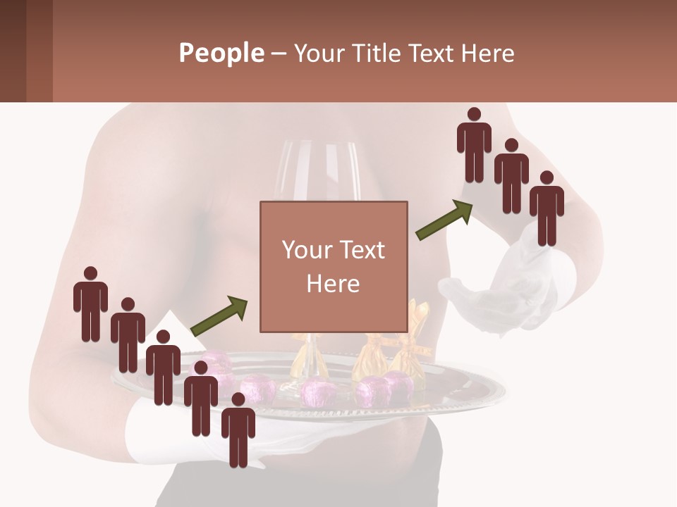 Man Waiter Beautiful PowerPoint Template