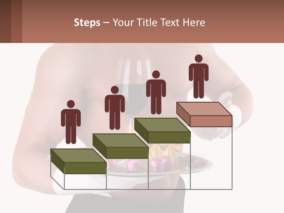 Man Waiter Beautiful PowerPoint Template