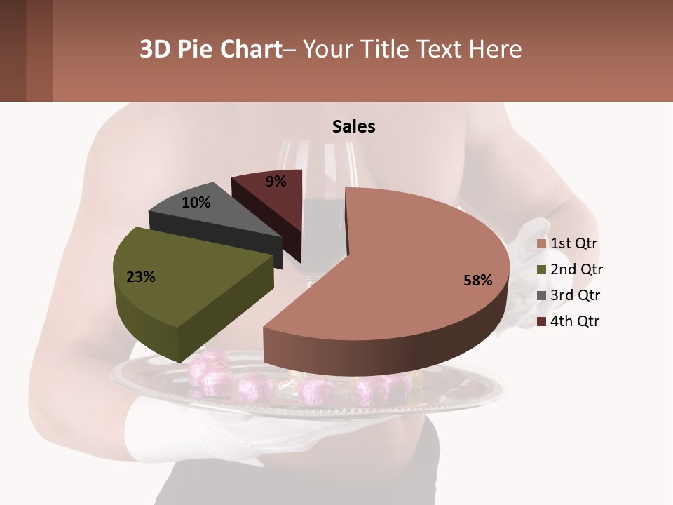 Man Waiter Beautiful PowerPoint Template