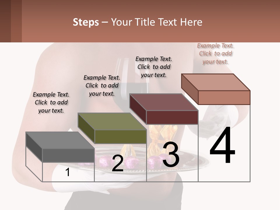 Man Waiter Beautiful PowerPoint Template