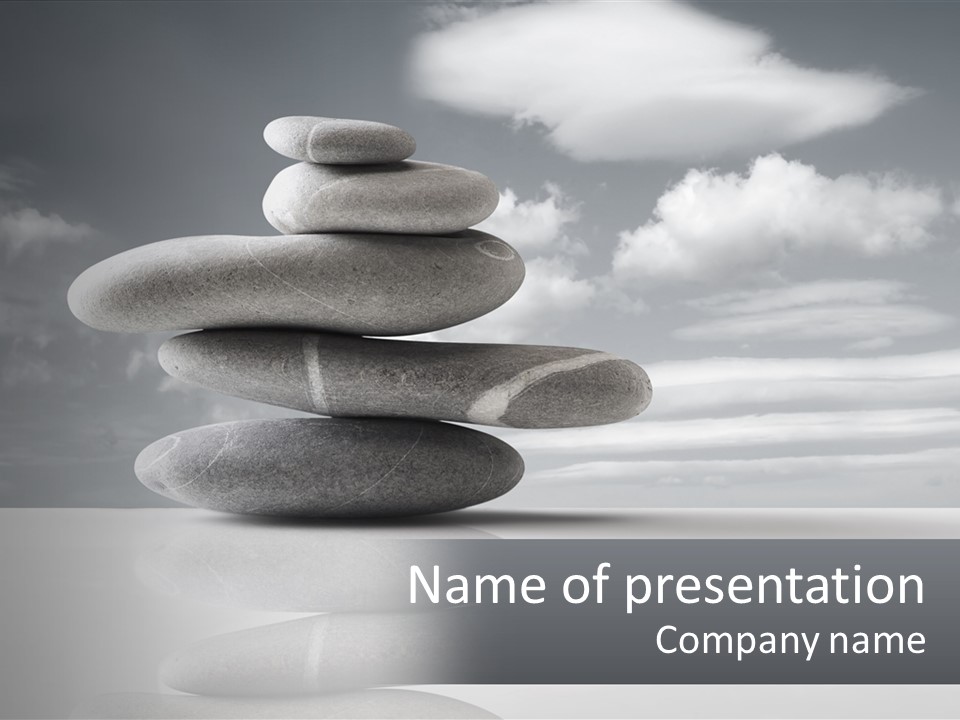 Abstract Purity Sky PowerPoint Template