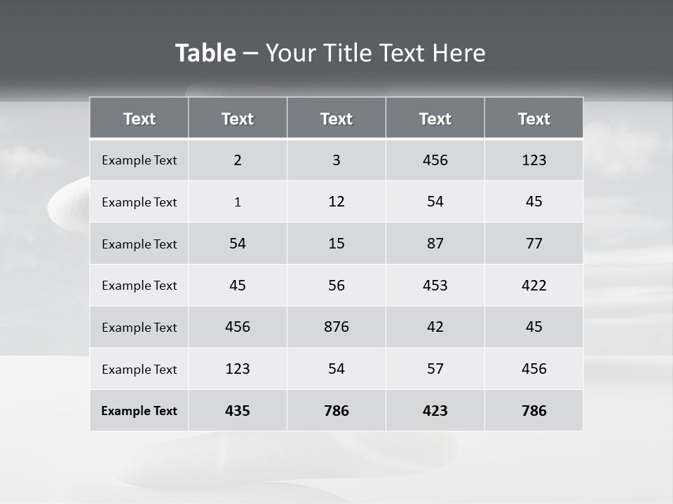 Abstract Purity Sky PowerPoint Template