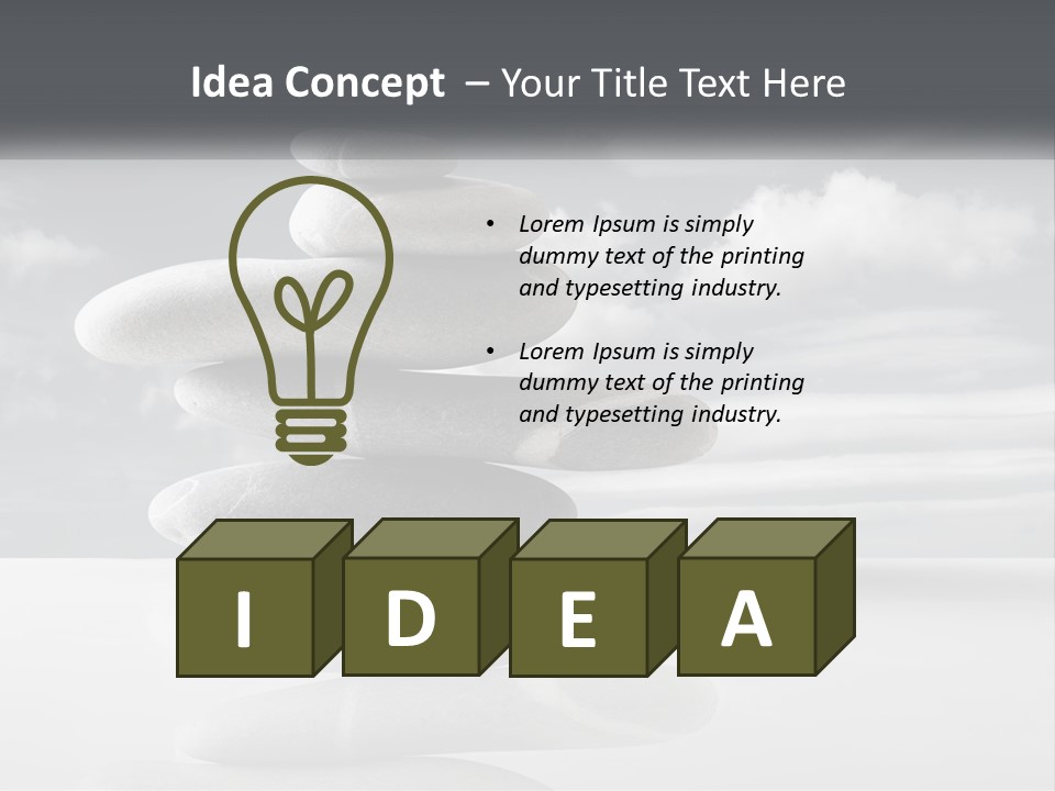 Abstract Purity Sky PowerPoint Template