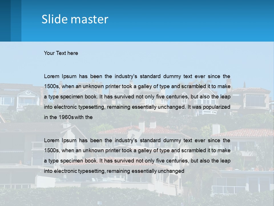 Window Fence Boardwalk PowerPoint Template