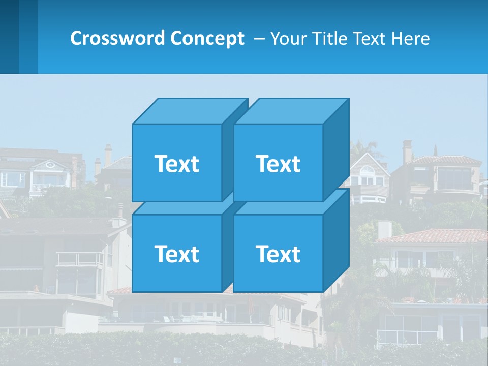 Window Fence Boardwalk PowerPoint Template