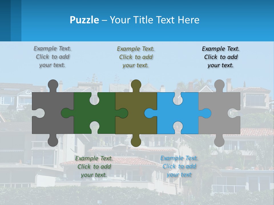 Window Fence Boardwalk PowerPoint Template