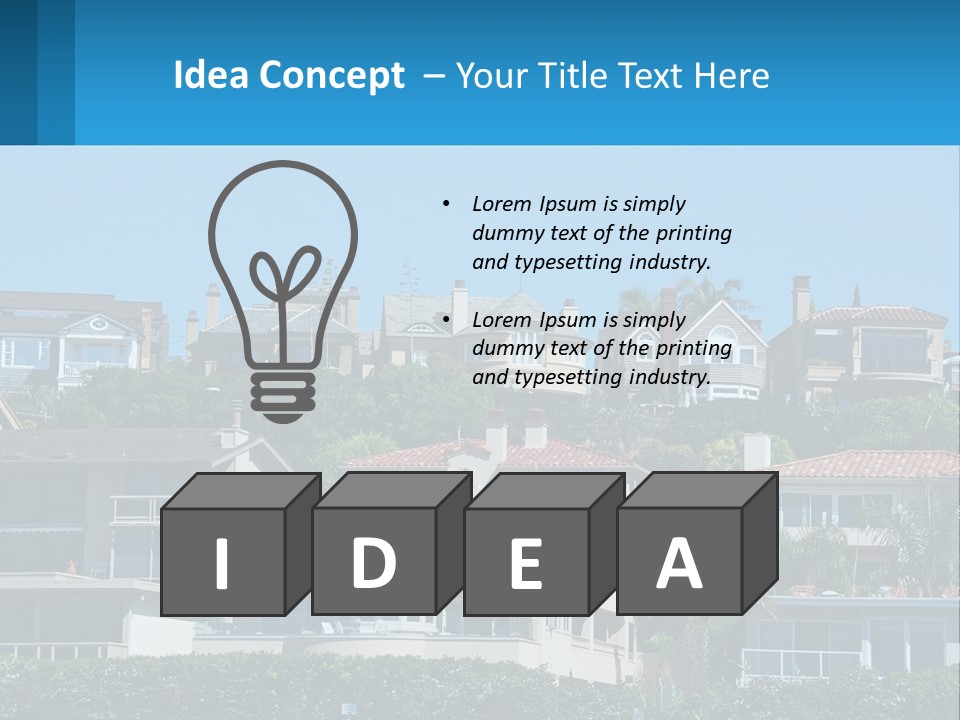 Window Fence Boardwalk PowerPoint Template