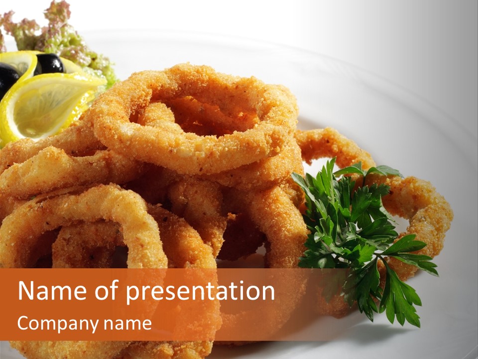 Breaded Oil Drip PowerPoint Template