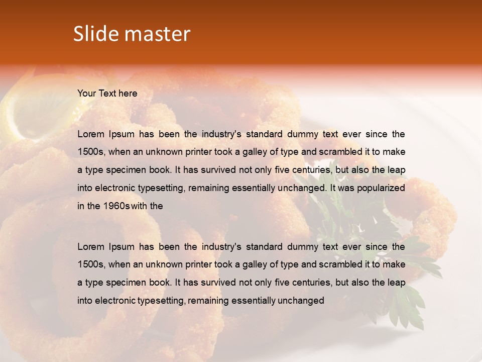 Breaded Oil Drip PowerPoint Template