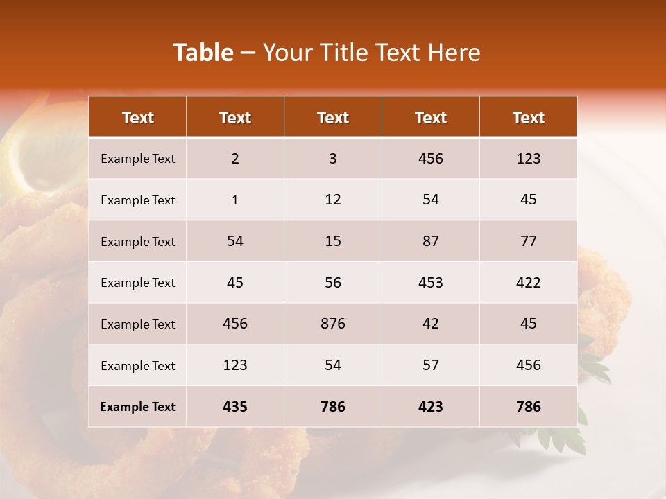 Breaded Oil Drip PowerPoint Template