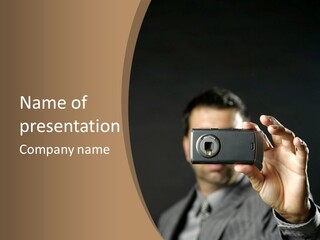 Cellular Text Smiling PowerPoint Template