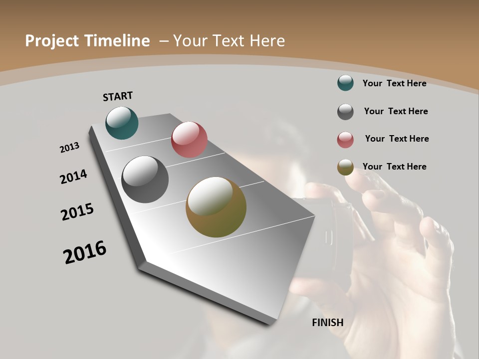 Cellular Text Smiling PowerPoint Template