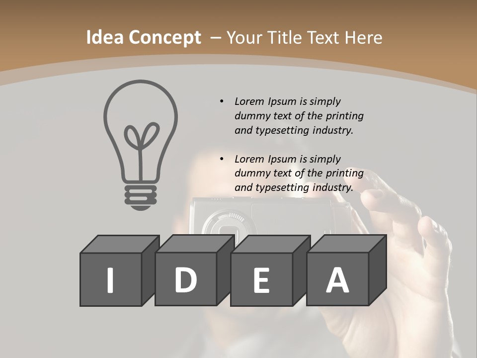 Cellular Text Smiling PowerPoint Template