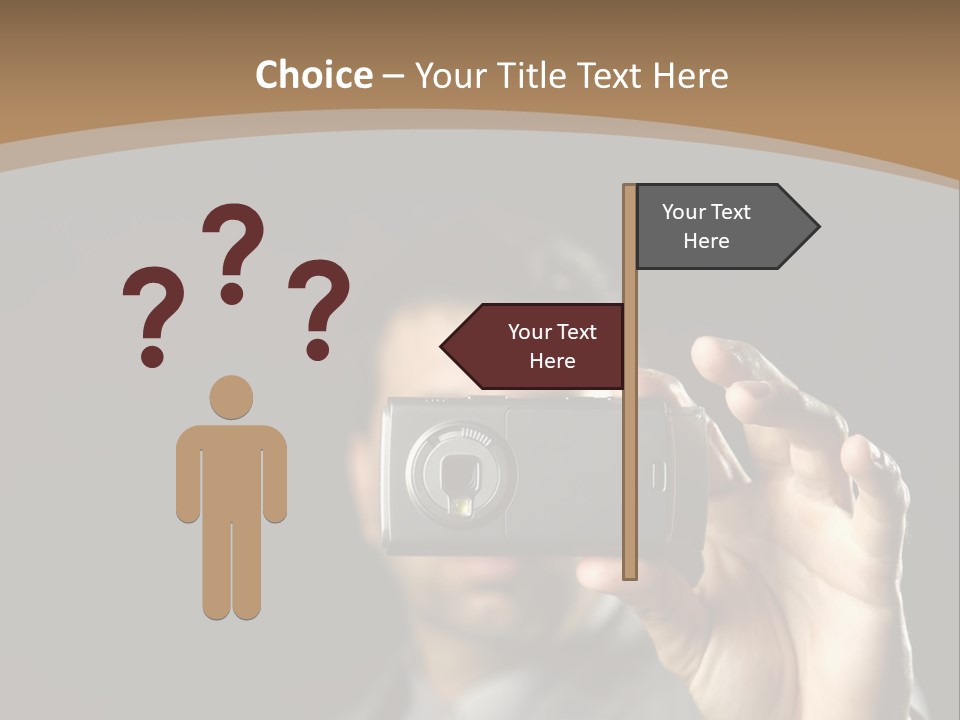 Cellular Text Smiling PowerPoint Template