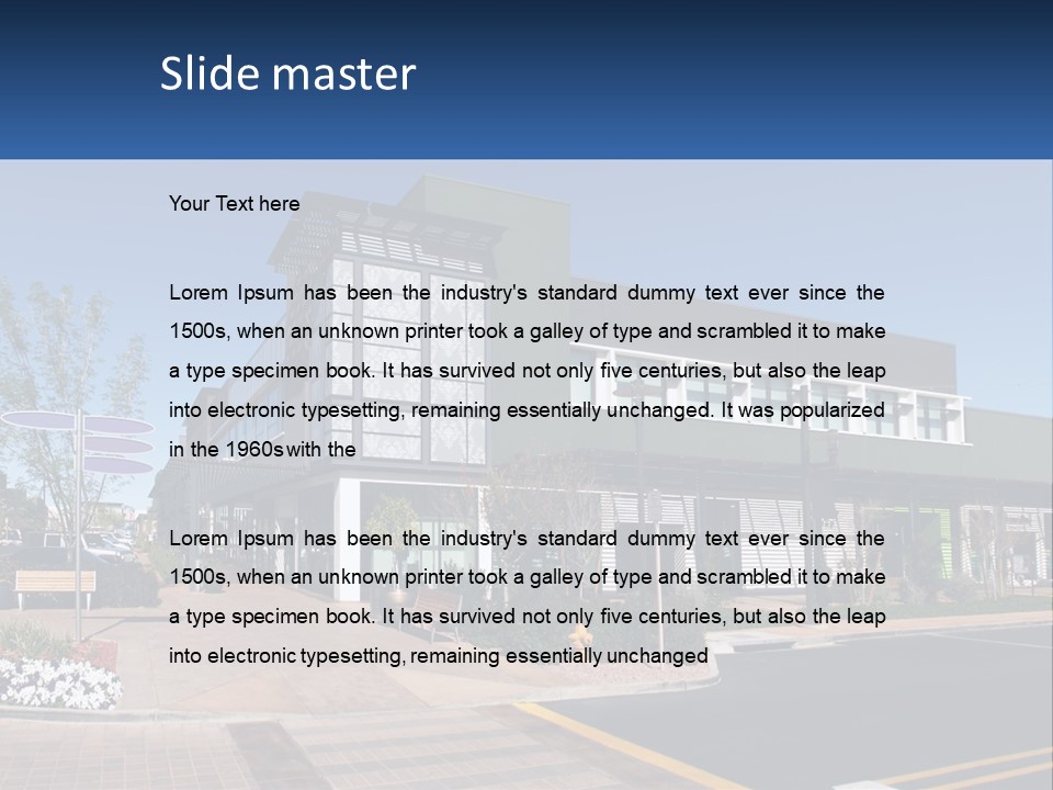 Mall Building Display PowerPoint Template