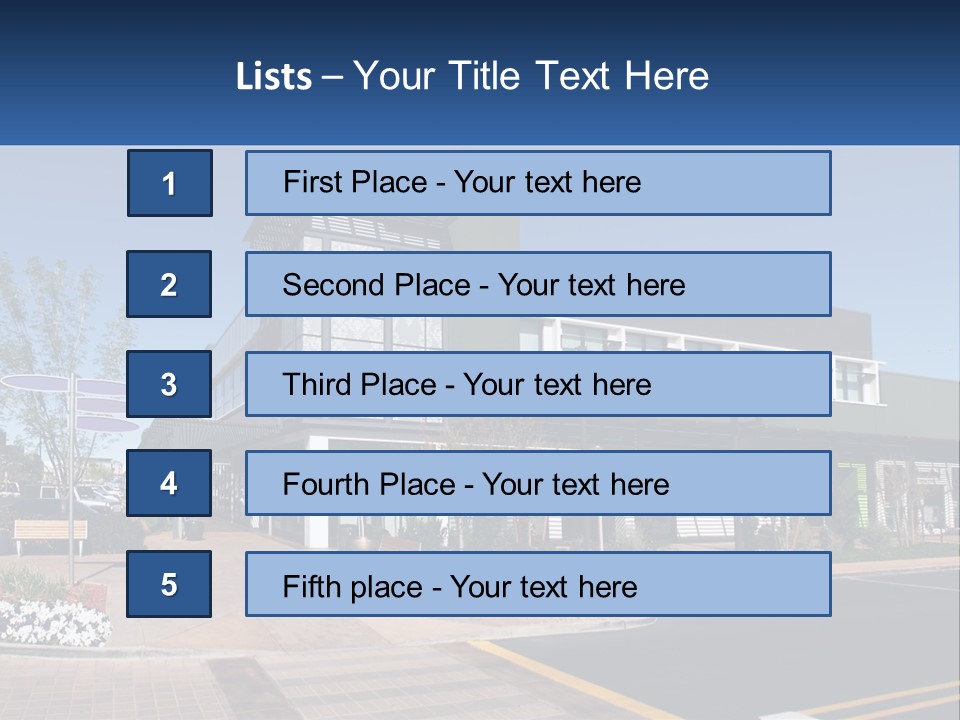 Mall Building Display PowerPoint Template
