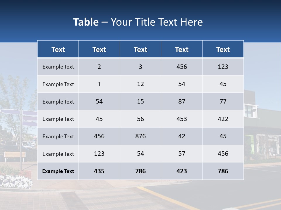 Mall Building Display PowerPoint Template