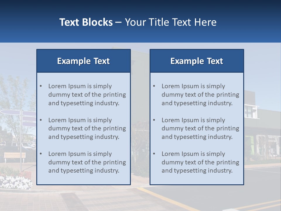 Mall Building Display PowerPoint Template