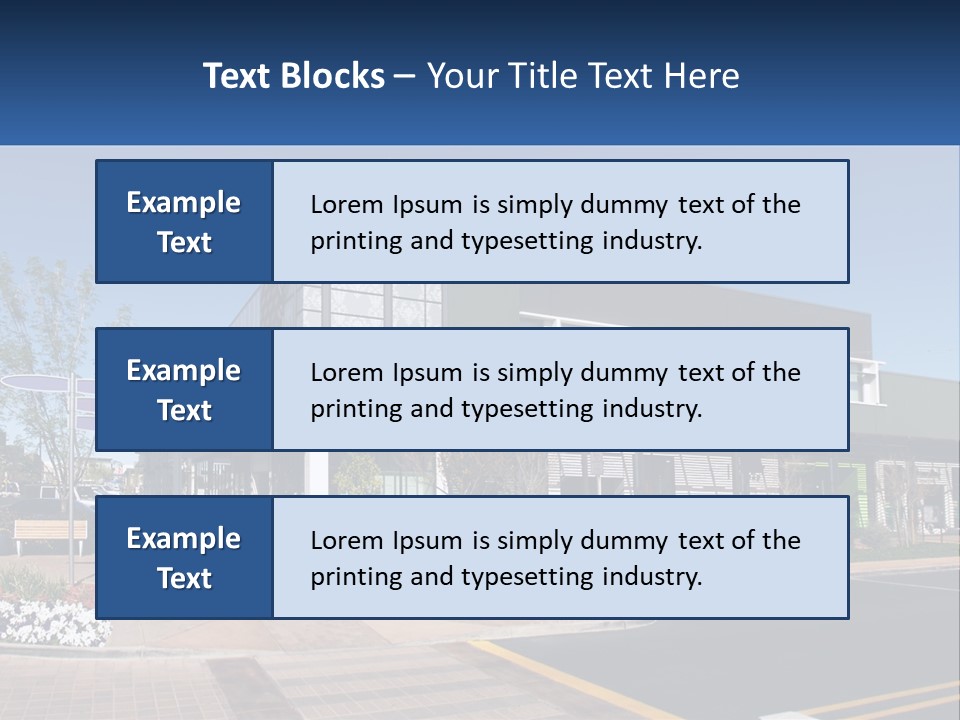 Mall Building Display PowerPoint Template