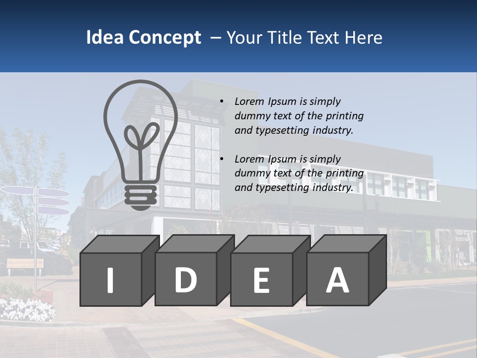 Mall Building Display PowerPoint Template