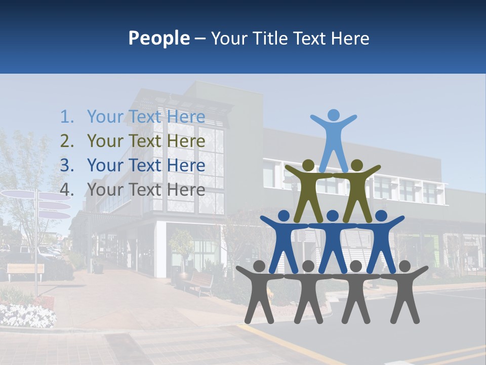 Mall Building Display PowerPoint Template