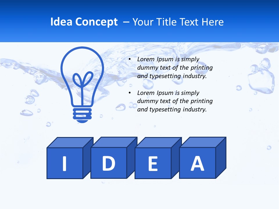 Nature Map Water PowerPoint Template