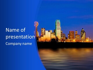 Building Night Digital PowerPoint Template