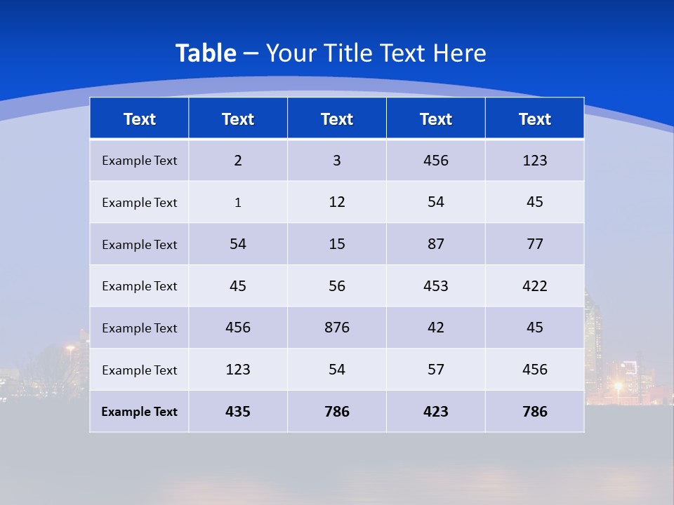 Building Night Digital PowerPoint Template