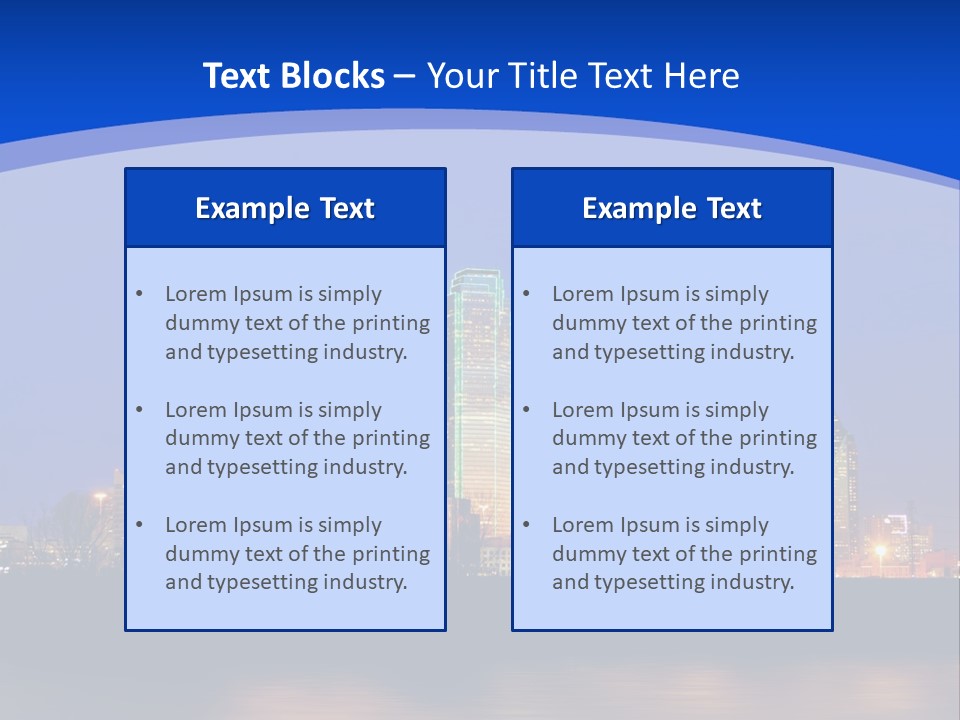 Building Night Digital PowerPoint Template