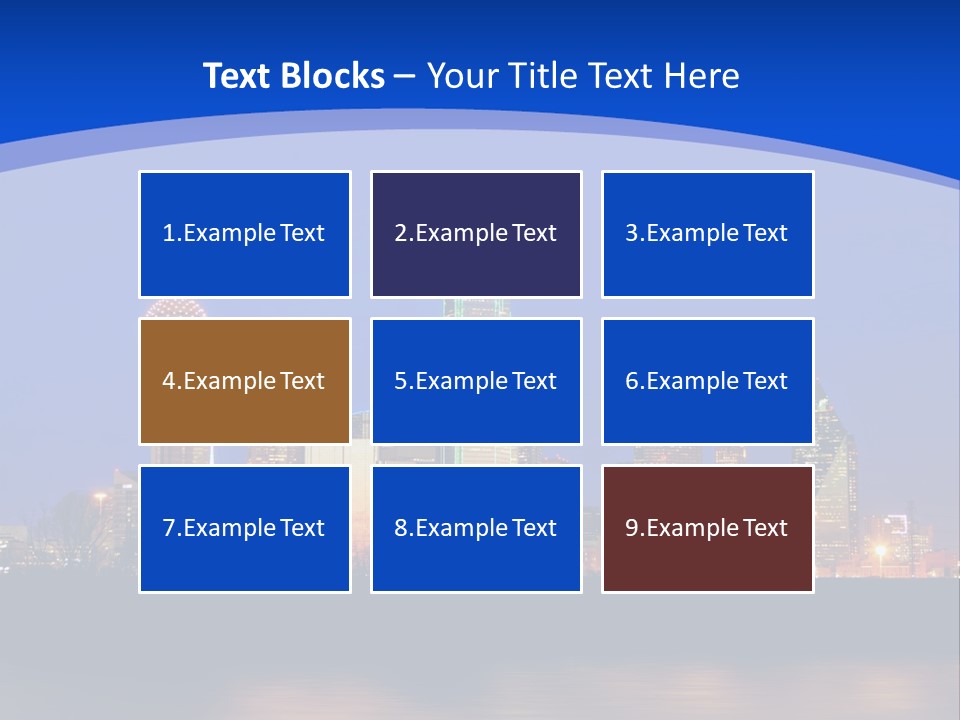 Building Night Digital PowerPoint Template