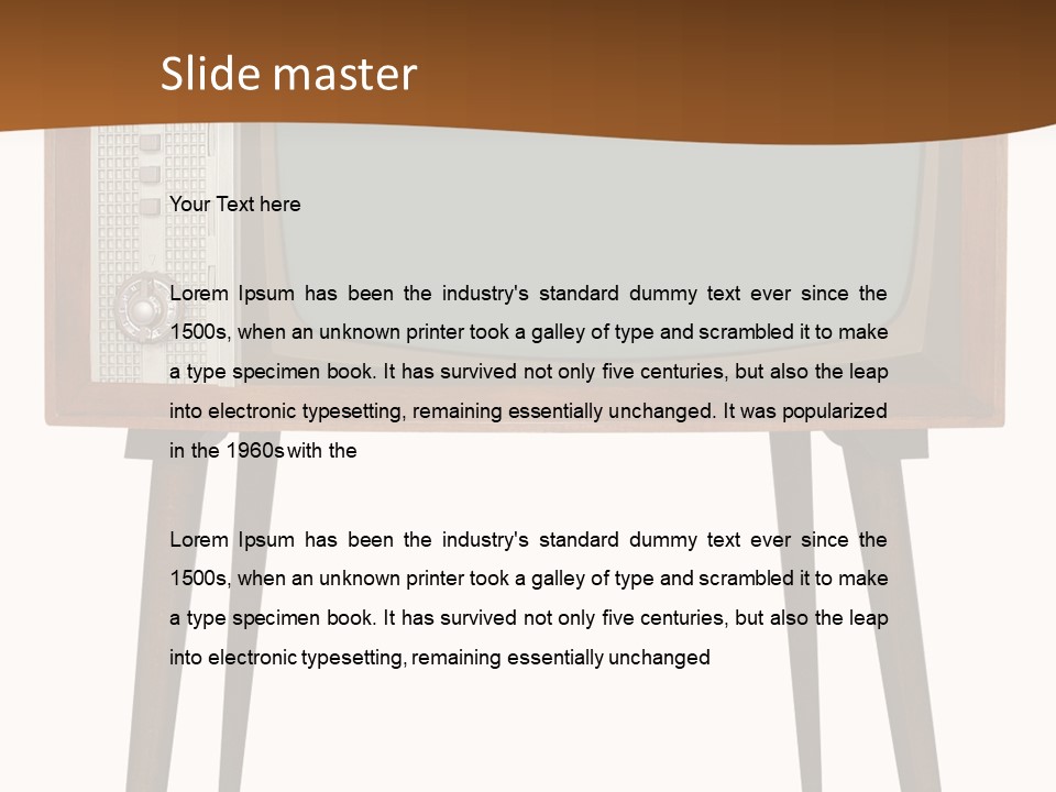 Vintage Analog Movie PowerPoint Template