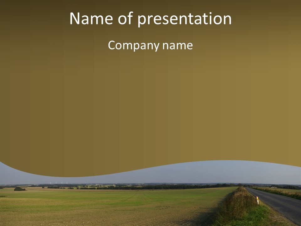 Agriculture Street Summer PowerPoint Template