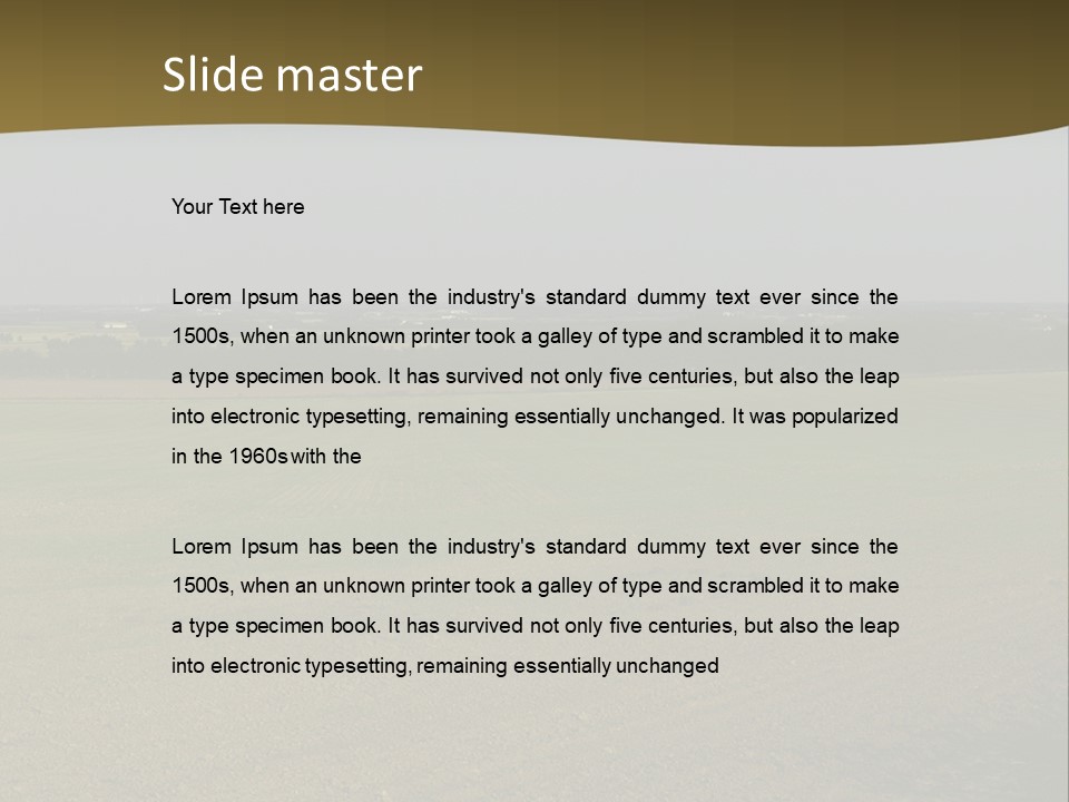 Agriculture Street Summer PowerPoint Template