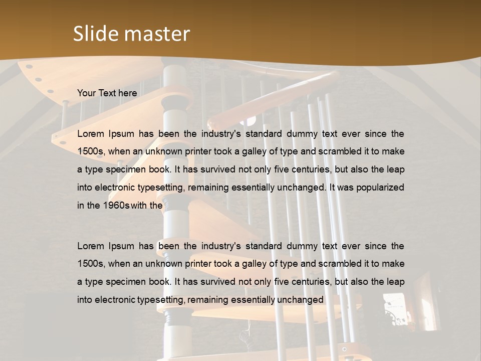 Step Wood Modern PowerPoint Template