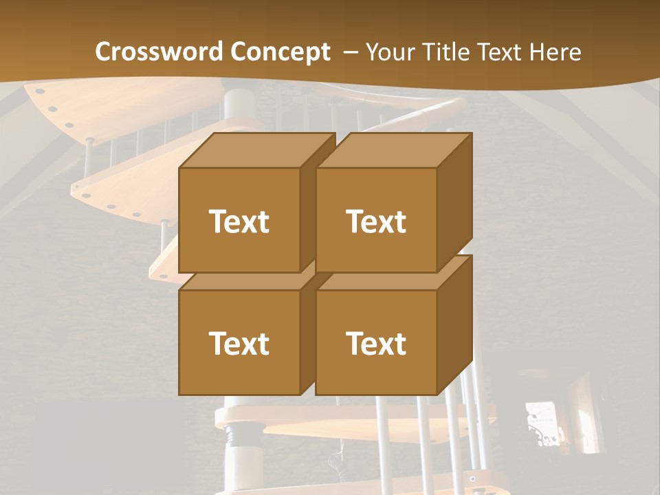 Step Wood Modern PowerPoint Template