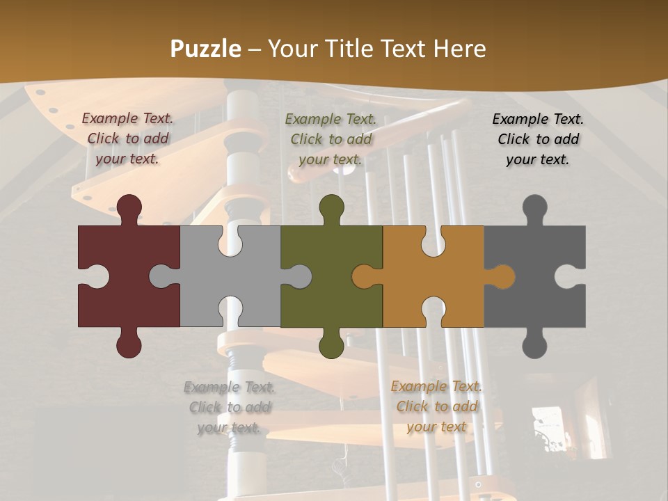 Step Wood Modern PowerPoint Template
