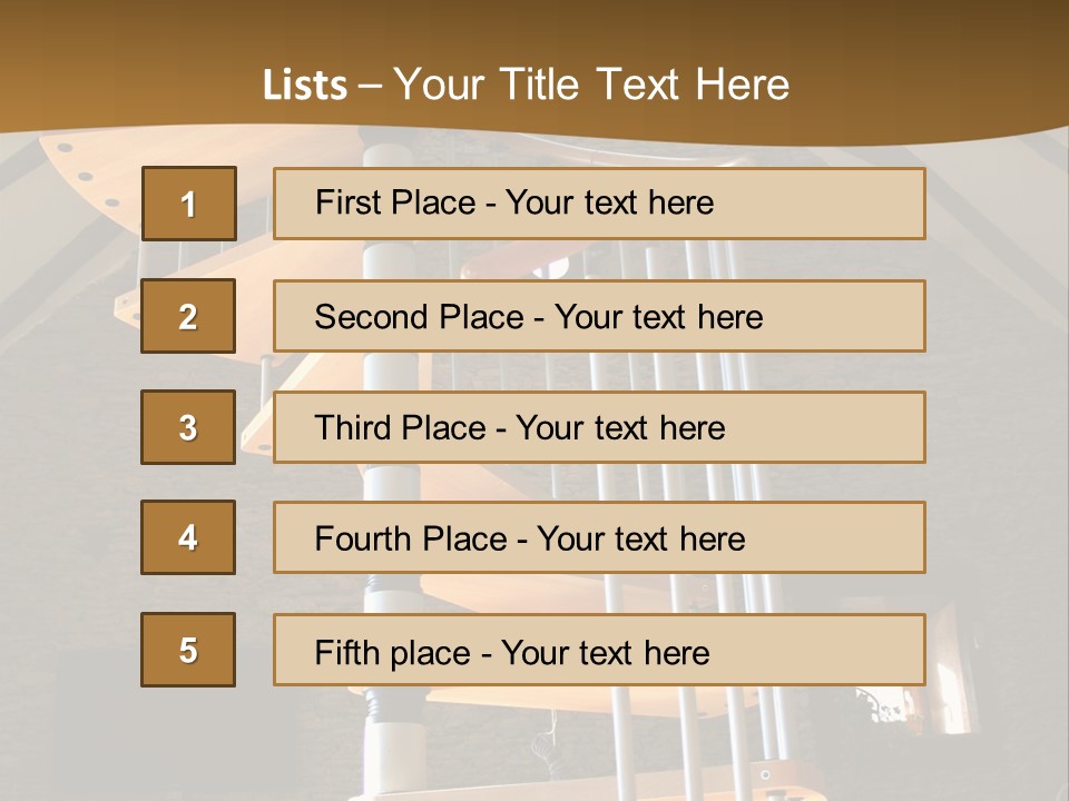 Step Wood Modern PowerPoint Template