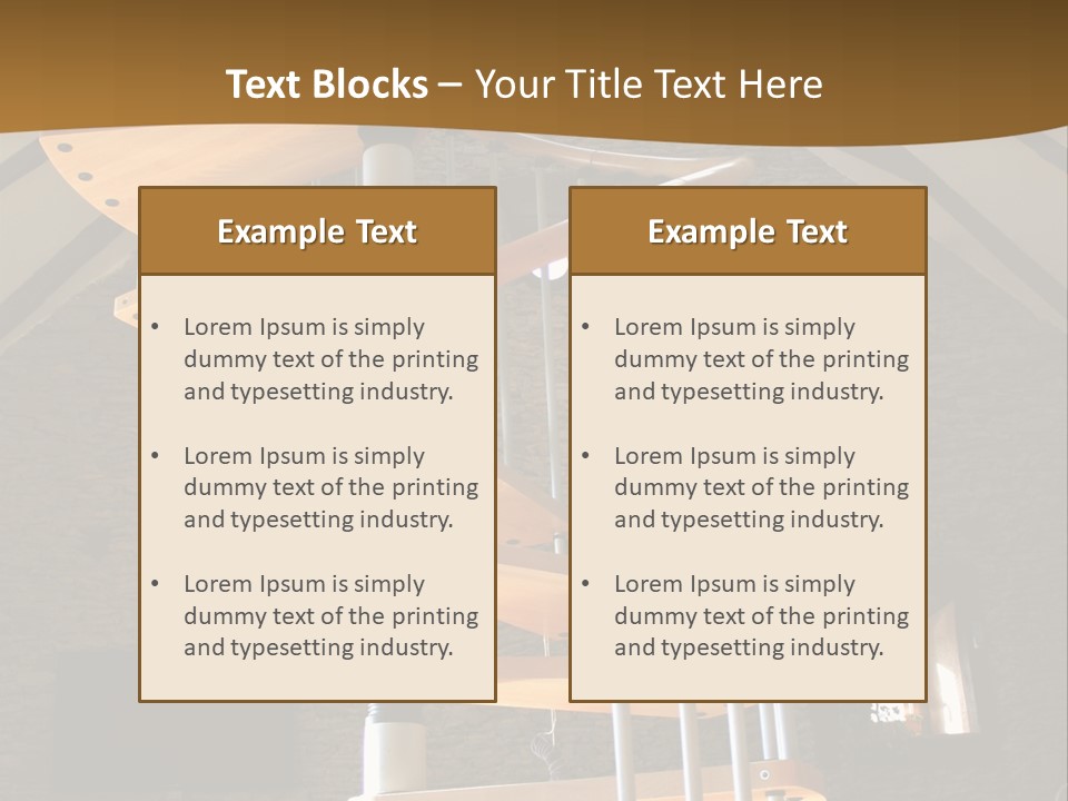 Step Wood Modern PowerPoint Template