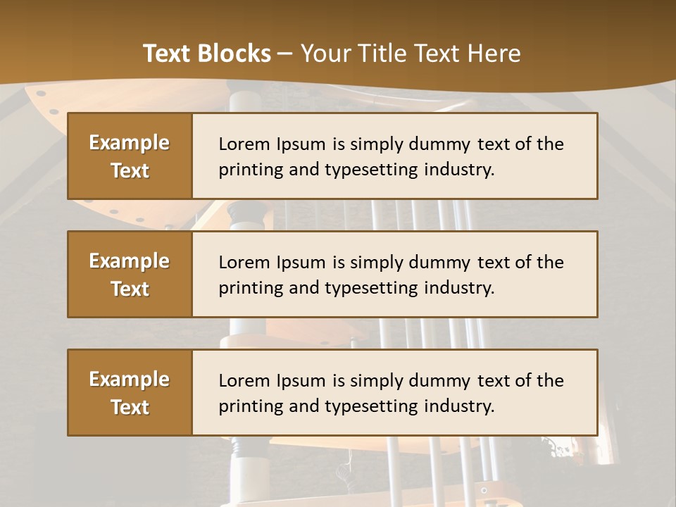 Step Wood Modern PowerPoint Template