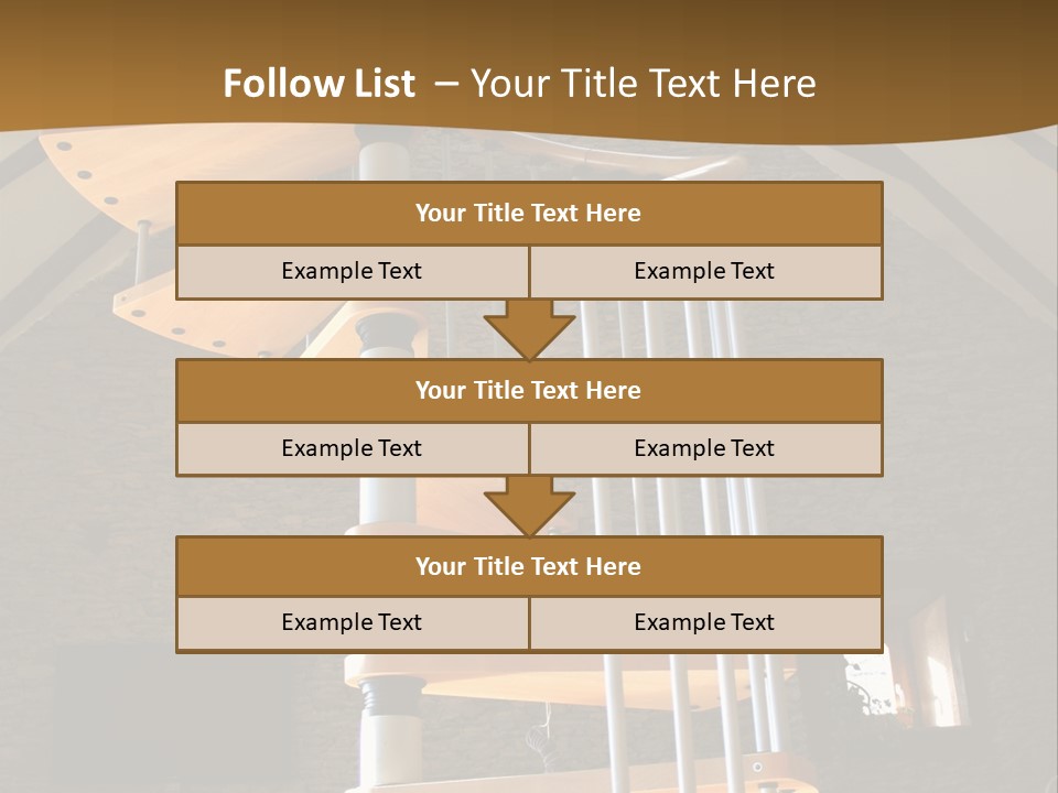 Step Wood Modern PowerPoint Template