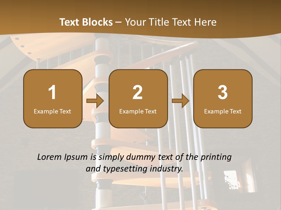 Step Wood Modern PowerPoint Template