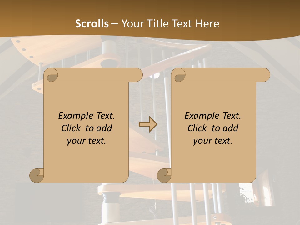 Step Wood Modern PowerPoint Template