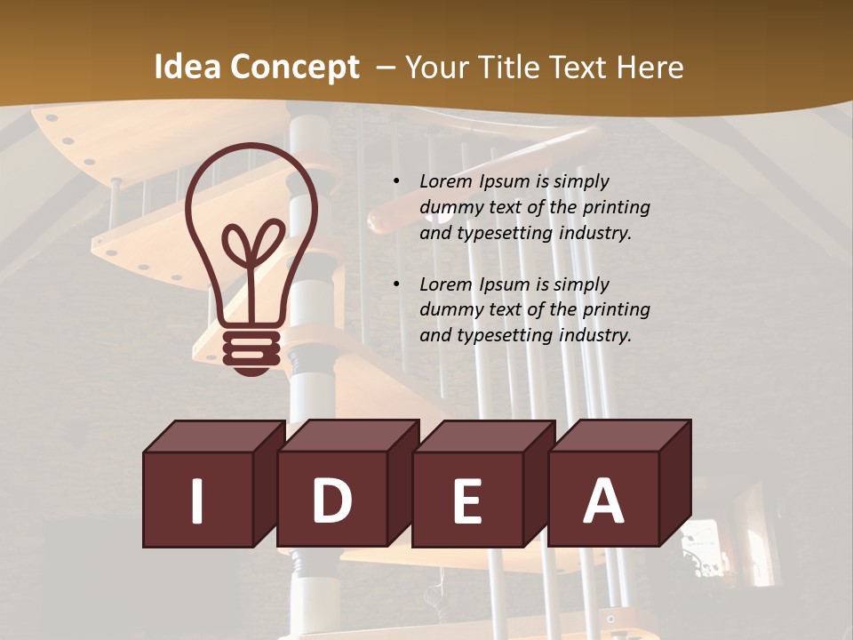 Step Wood Modern PowerPoint Template