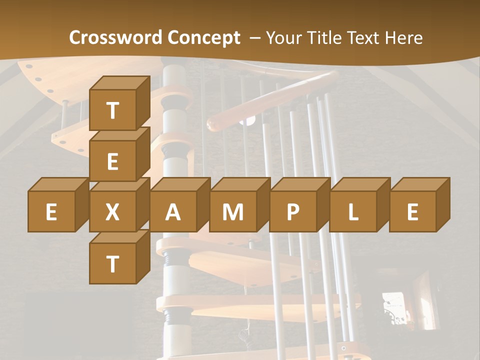 Step Wood Modern PowerPoint Template