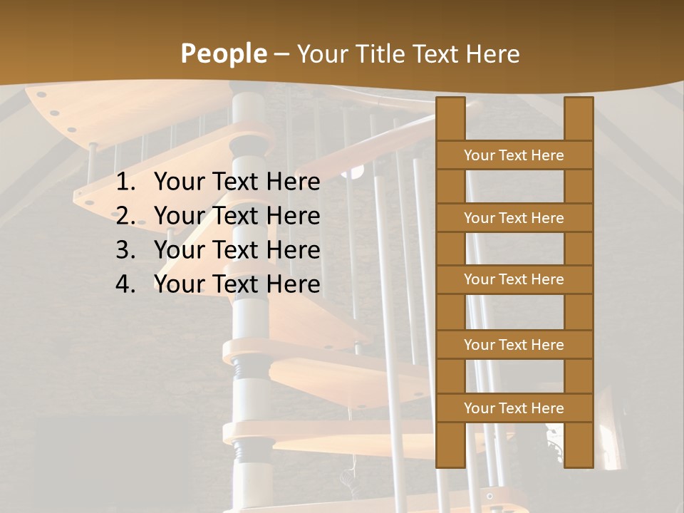 Step Wood Modern PowerPoint Template