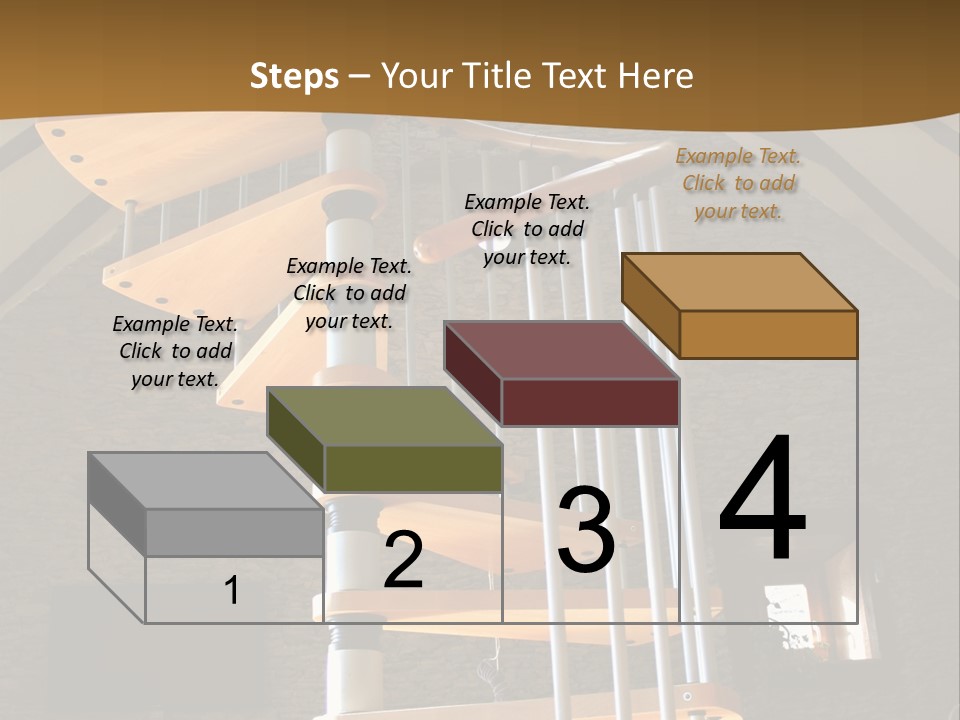 Step Wood Modern PowerPoint Template
