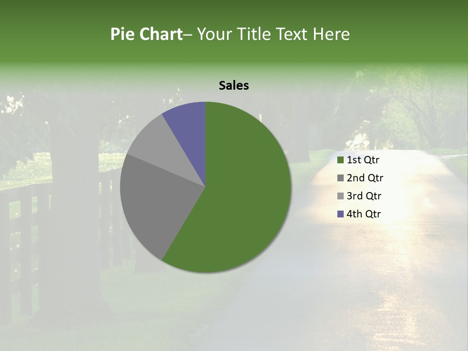 Horsefarm Landscape Fence PowerPoint Template