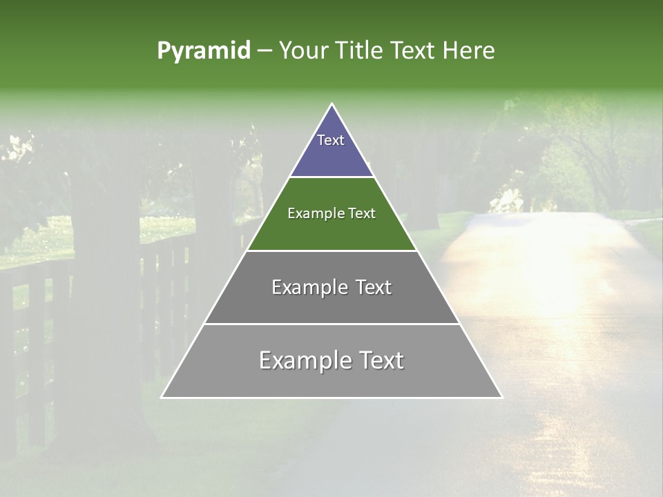 Horsefarm Landscape Fence PowerPoint Template