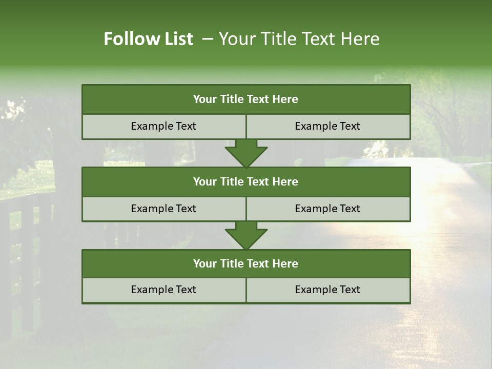 Horsefarm Landscape Fence PowerPoint Template